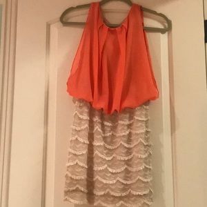 Impeccable Pig peach and nude dress